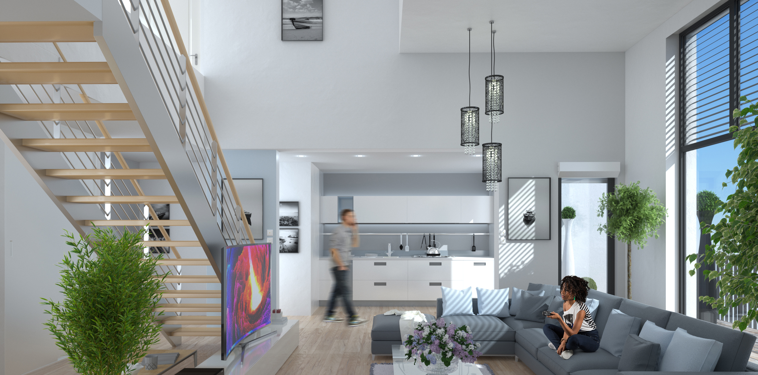 intérieur appartement 3d